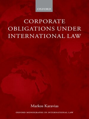 cover image of Corporate Obligations under International Law